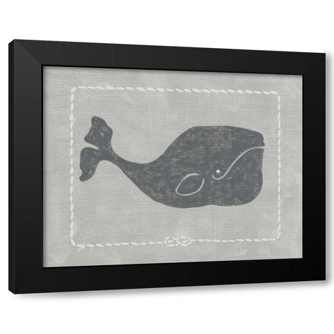 Whale of a Tale I Black Modern Wood Framed Art Print with Double Matting by Zarris, Chariklia