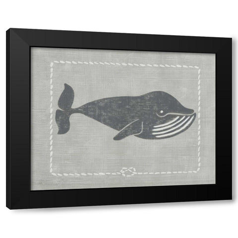 Whale of a Tale III Black Modern Wood Framed Art Print with Double Matting by Zarris, Chariklia