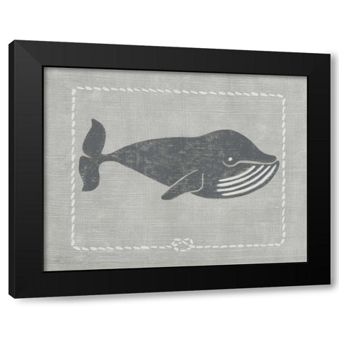 Whale of a Tale III Black Modern Wood Framed Art Print by Zarris, Chariklia