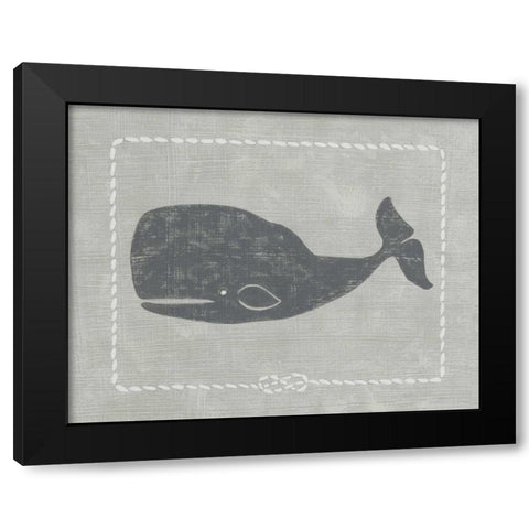 Whale of a Tale IV Black Modern Wood Framed Art Print with Double Matting by Zarris, Chariklia