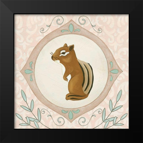 Forest Cameo II Black Modern Wood Framed Art Print by Vess, June Erica