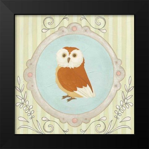 Forest Cameo V Black Modern Wood Framed Art Print by Vess, June Erica