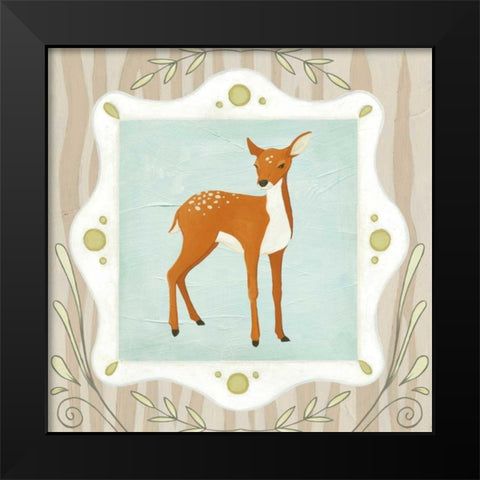 Forest Cameo VII Black Modern Wood Framed Art Print by Vess, June Erica