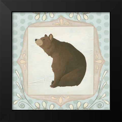 Forest Cameo VIII Black Modern Wood Framed Art Print by Vess, June Erica