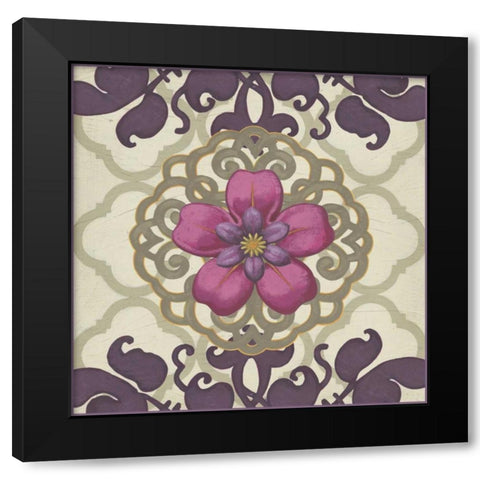 Imperial Garden I Black Modern Wood Framed Art Print with Double Matting by Vess, June Erica