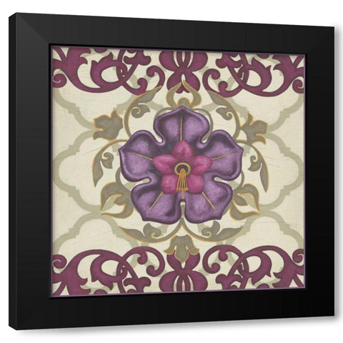 Imperial Garden II Black Modern Wood Framed Art Print with Double Matting by Vess, June Erica