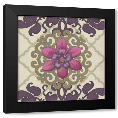 Imperial Garden IV Black Modern Wood Framed Art Print with Double Matting by Vess, June Erica