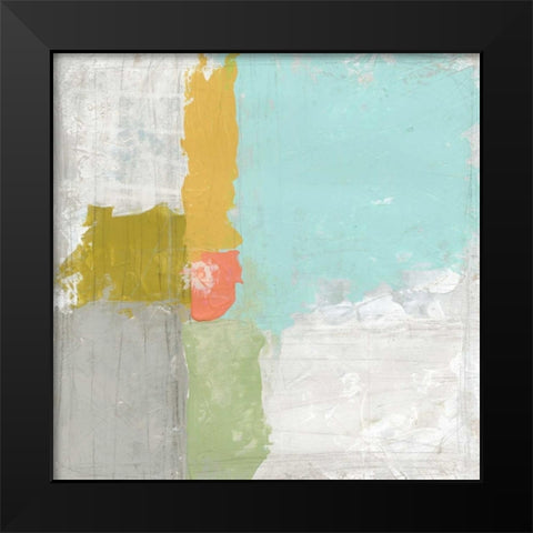 Coastal Quadrant I Black Modern Wood Framed Art Print by Vess, June Erica
