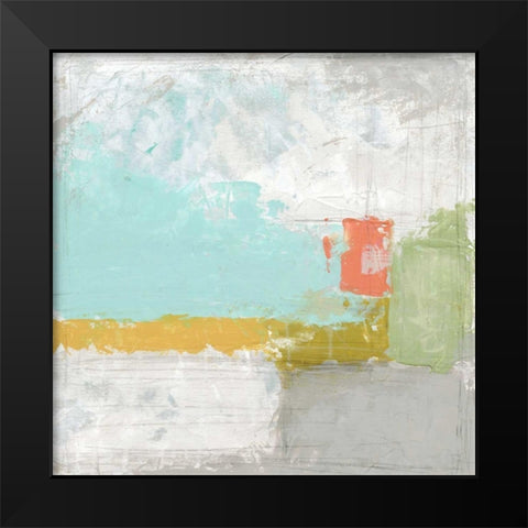 Coastal Quadrant II Black Modern Wood Framed Art Print by Vess, June Erica