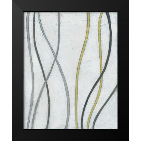 Bob and Weave I Black Modern Wood Framed Art Print by Vess, June Erica