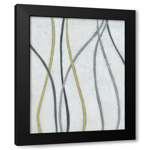 Bob and Weave II Black Modern Wood Framed Art Print with Double Matting by Vess, June Erica