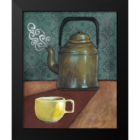 Good Morning Mugs I Black Modern Wood Framed Art Print by Popp, Grace