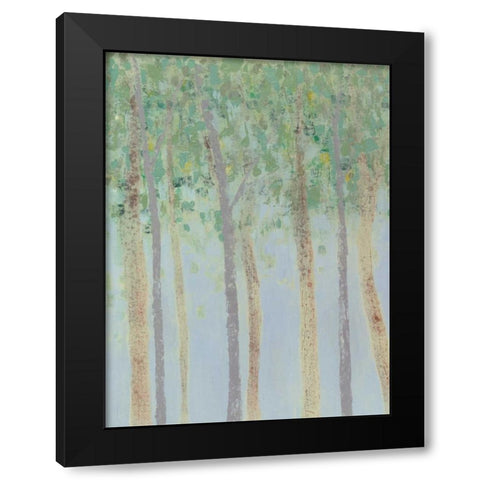 Hazy Woodlands I Black Modern Wood Framed Art Print with Double Matting by Popp, Grace