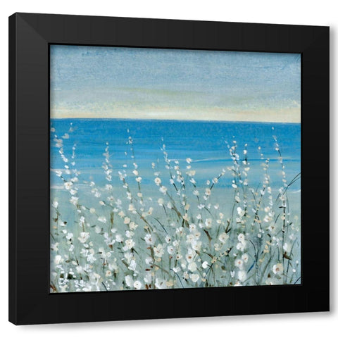 Coastline Blooms I Black Modern Wood Framed Art Print by OToole, Tim