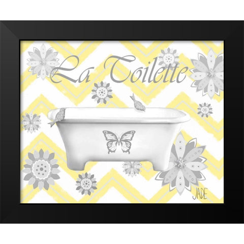 Le Bain II Black Modern Wood Framed Art Print by Reynolds, Jade