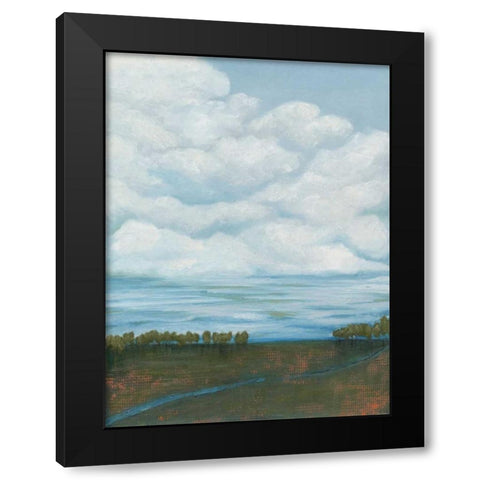 Billow I Black Modern Wood Framed Art Print with Double Matting by Popp, Grace