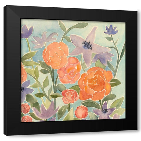 Flowers for Lilly II Black Modern Wood Framed Art Print by Popp, Grace