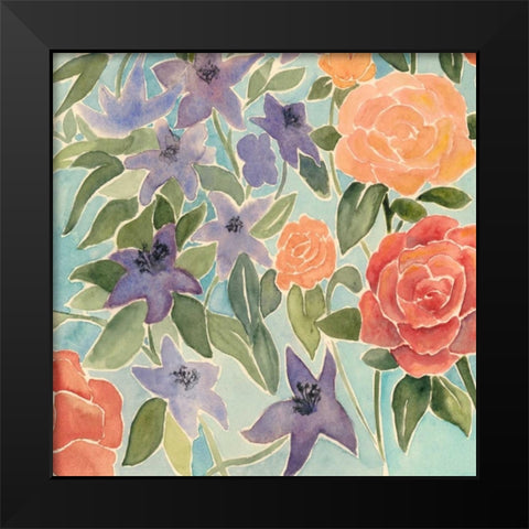 Flowers for Lilly III Black Modern Wood Framed Art Print by Popp, Grace