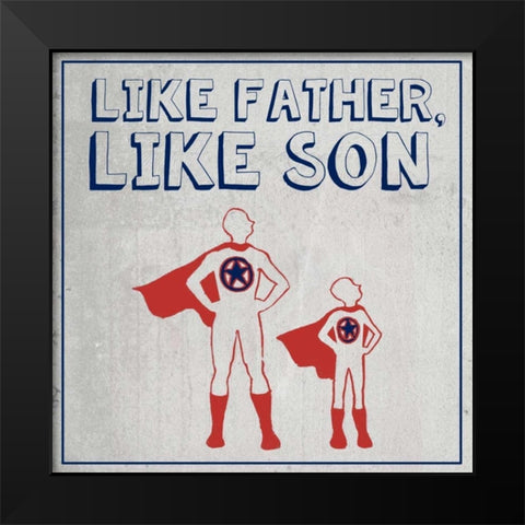Little Hero I Black Modern Wood Framed Art Print by Popp, Grace