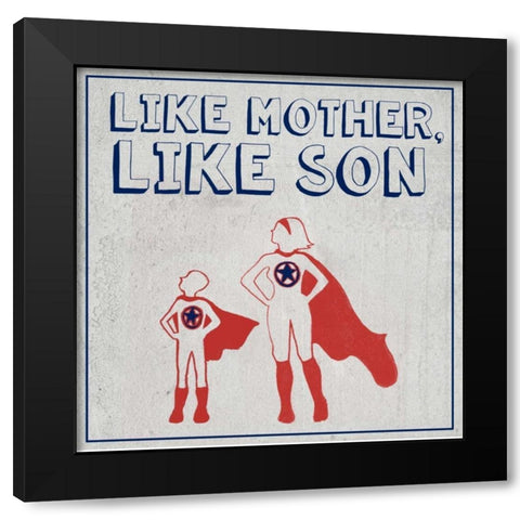 Little Hero II Black Modern Wood Framed Art Print with Double Matting by Popp, Grace