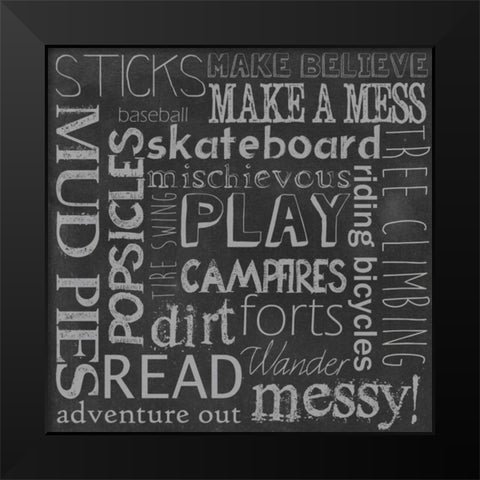 Inspired Youth II Black Modern Wood Framed Art Print by Popp, Grace