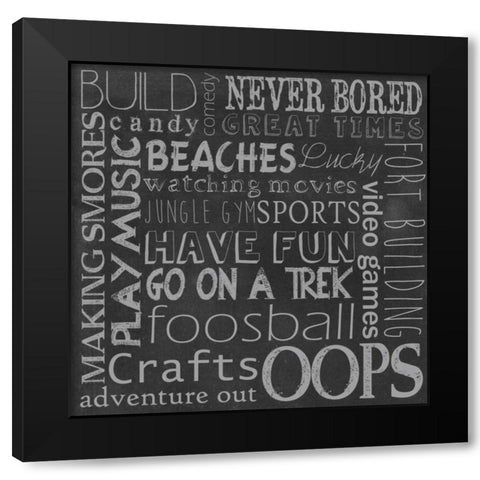 Inspired Youth III Black Modern Wood Framed Art Print by Popp, Grace