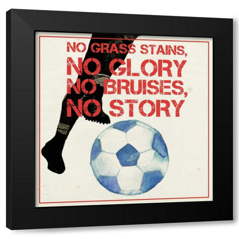 Sports Epigram I Black Modern Wood Framed Art Print with Double Matting by Popp, Grace