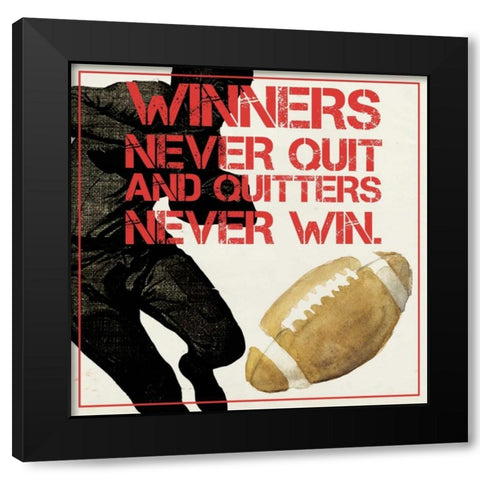 Sports Epigram II Black Modern Wood Framed Art Print with Double Matting by Popp, Grace