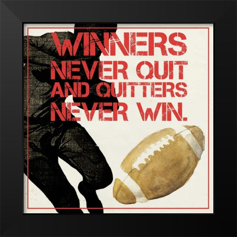 Sports Epigram II Black Modern Wood Framed Art Print by Popp, Grace