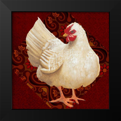 Yard Bird I Black Modern Wood Framed Art Print by Popp, Grace