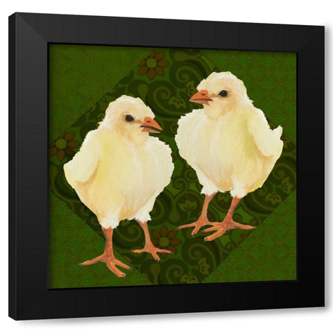 Yard Bird III Black Modern Wood Framed Art Print with Double Matting by Popp, Grace