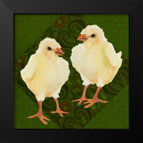 Yard Bird III Black Modern Wood Framed Art Print by Popp, Grace