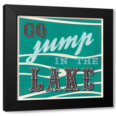 Cabin Life II Black Modern Wood Framed Art Print with Double Matting by Vess, June Erica
