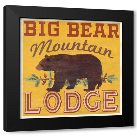 Cabin Life VI Black Modern Wood Framed Art Print with Double Matting by Vess, June Erica