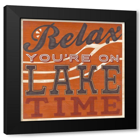 Cabin Life VIII Black Modern Wood Framed Art Print with Double Matting by Vess, June Erica