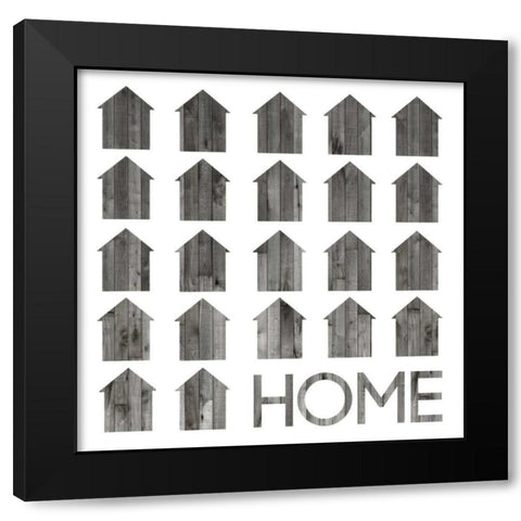 Simply Family I Black Modern Wood Framed Art Print by Popp, Grace