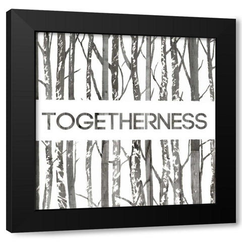 Simply Family II Black Modern Wood Framed Art Print by Popp, Grace