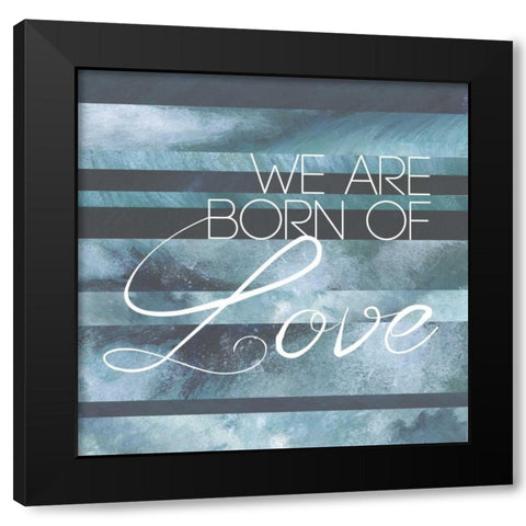 Simply Family IV Black Modern Wood Framed Art Print by Popp, Grace