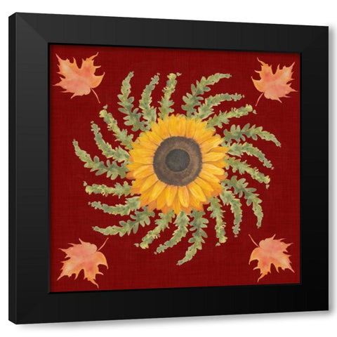Autumn Floral I Black Modern Wood Framed Art Print by Popp, Grace