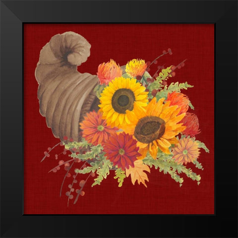 Autumn Floral III Black Modern Wood Framed Art Print by Popp, Grace