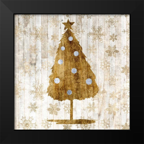 Sophisticated Christmas I Black Modern Wood Framed Art Print by Popp, Grace