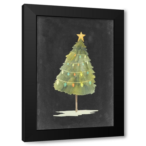 Christmas Glow I Black Modern Wood Framed Art Print with Double Matting by Popp, Grace