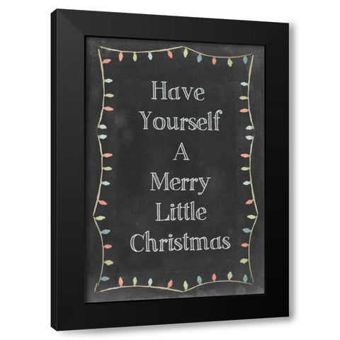 Christmas Glow III Black Modern Wood Framed Art Print with Double Matting by Popp, Grace