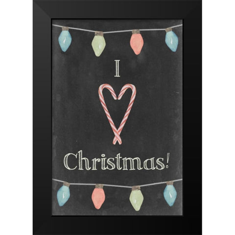 Christmas Glow IV Black Modern Wood Framed Art Print by Popp, Grace