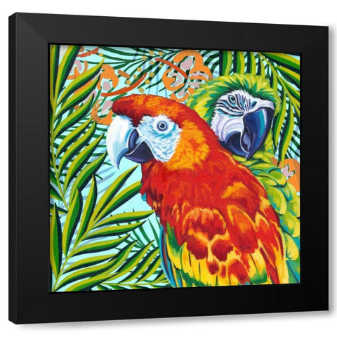 Luau I Black Modern Wood Framed Art Print by Vitaletti, Carolee