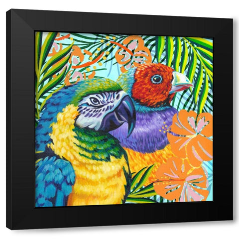 Luau II Black Modern Wood Framed Art Print with Double Matting by Vitaletti, Carolee