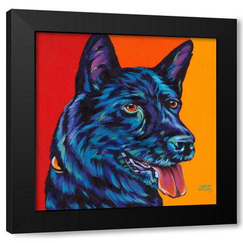 Dogs in Color I Black Modern Wood Framed Art Print by Vitaletti, Carolee