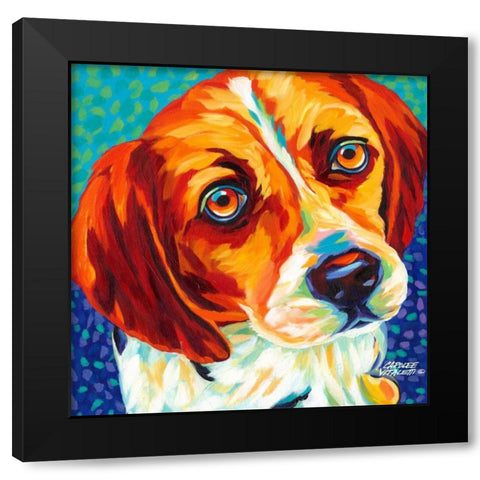 Dogs in Color II Black Modern Wood Framed Art Print by Vitaletti, Carolee