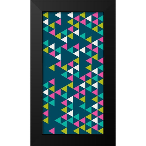 Bunting III Black Modern Wood Framed Art Print by Ketchum, Nicole
