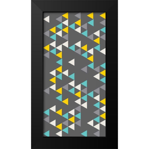 Bunting VI Black Modern Wood Framed Art Print by Ketchum, Nicole